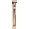 Ekena Millwork Olympic Block Smooth Bracket w/ Offset Brace, Douglas Fir, 3 1/2"W x 20"D x 24"H BKT0402X20X24OLY05SDF - alternate 2